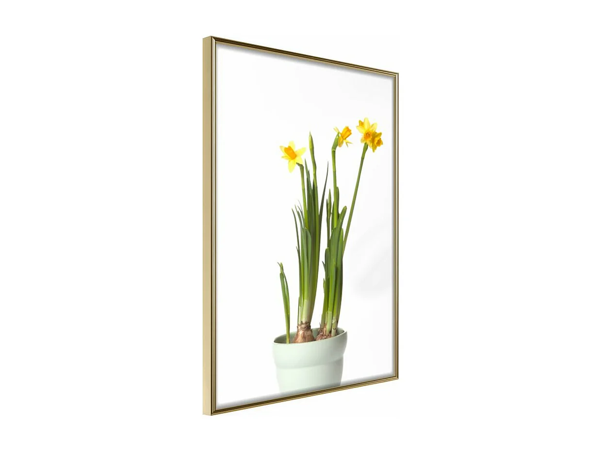 Affiche Murale Encadrée "Piece of Nature IV" 40 x 60 cm Or