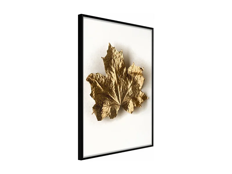 Affiche Murale Encadrée "Dried Maple Leaf" 30 x 42 cm Noir