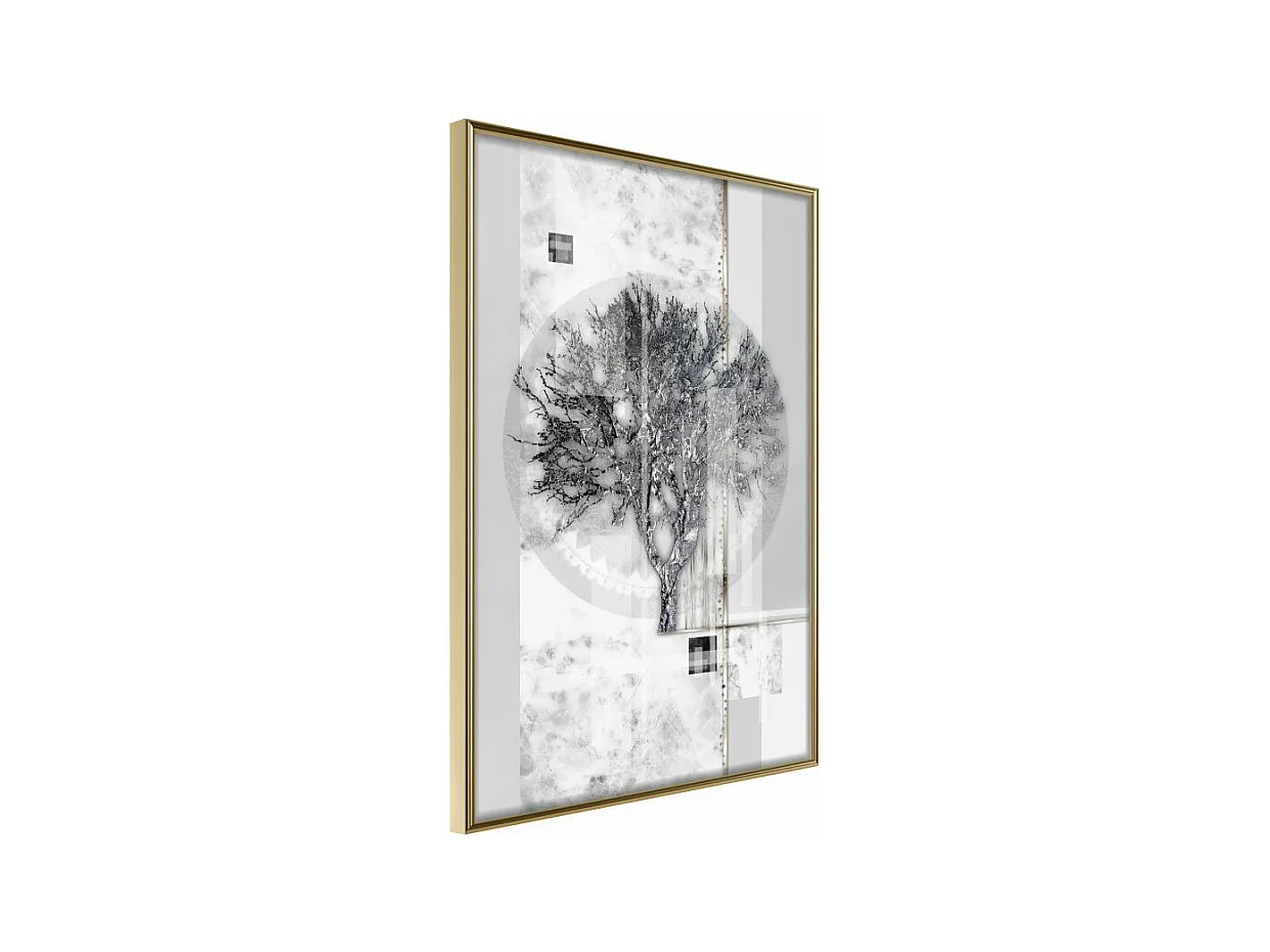 Affiche Murale Encadrée "Sign of Winter" 30 x 42 cm Or