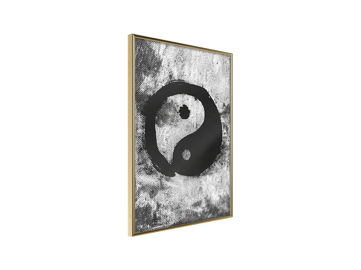 Affiche Murale Encadrée "Complementarity of Opposites" 30 x 42 cm Or