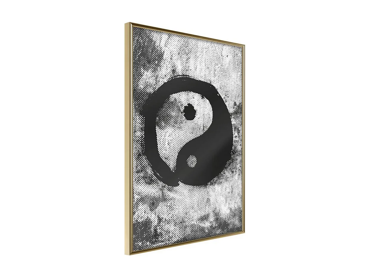 Affiche Murale Encadrée "Complementarity of Opposites" 30 x 42 cm Or