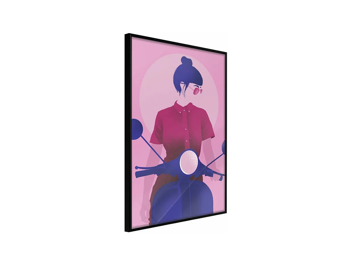 Affiche Murale Encadrée "Independent Girl" 40 x 60 cm Noir