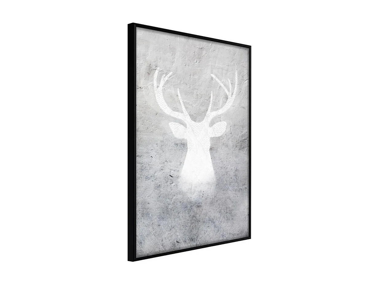 Affiche Murale Encadrée "White Shadow" 40 x 60 cm Noir