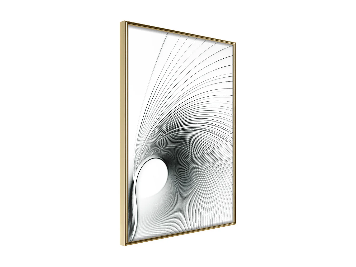 Affiche Murale Encadrée "Musical Harmony" 40 x 60 cm Or