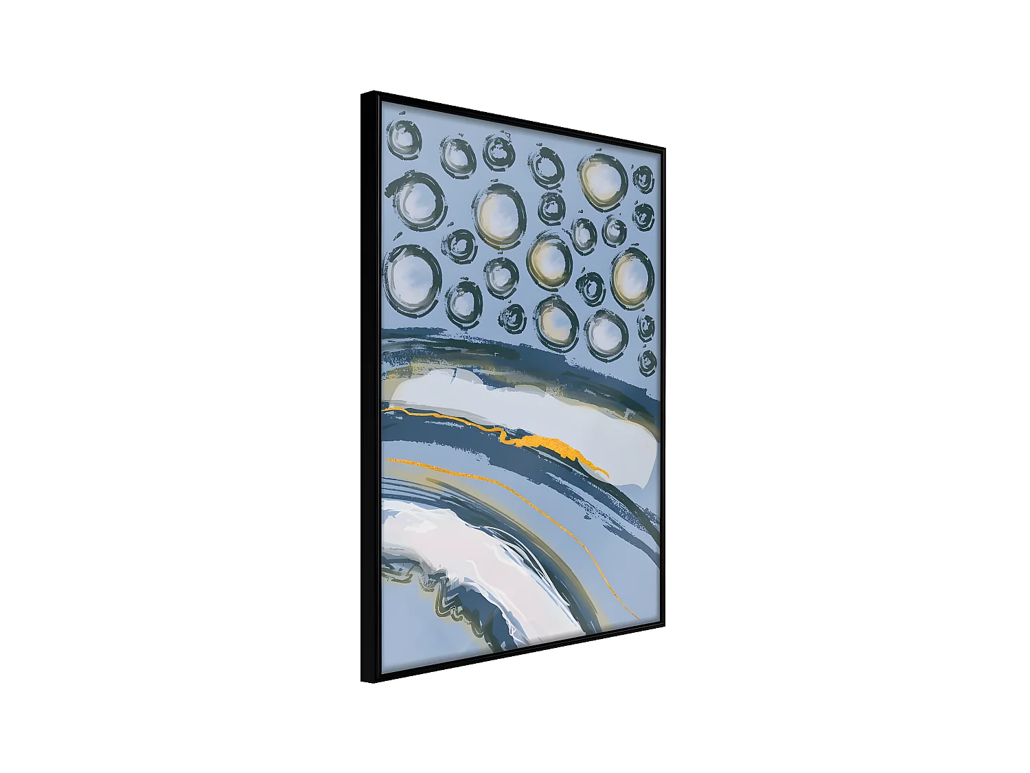 Affiche Murale Encadrée "Rain on the Highway" 40 x 60 cm Noir
