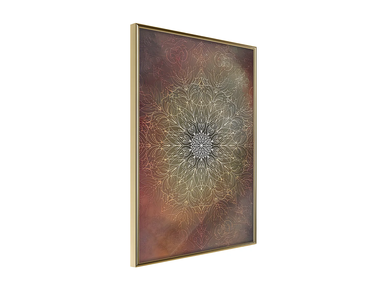 Affiche Murale Encadrée "Subdued Harmony" 21 x 30 cm Or