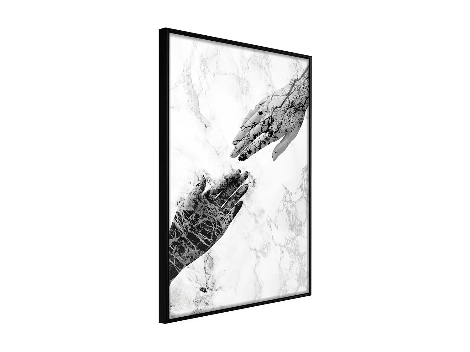 Affiche Murale Encadrée "Almost" 21 x 30 cm Noir