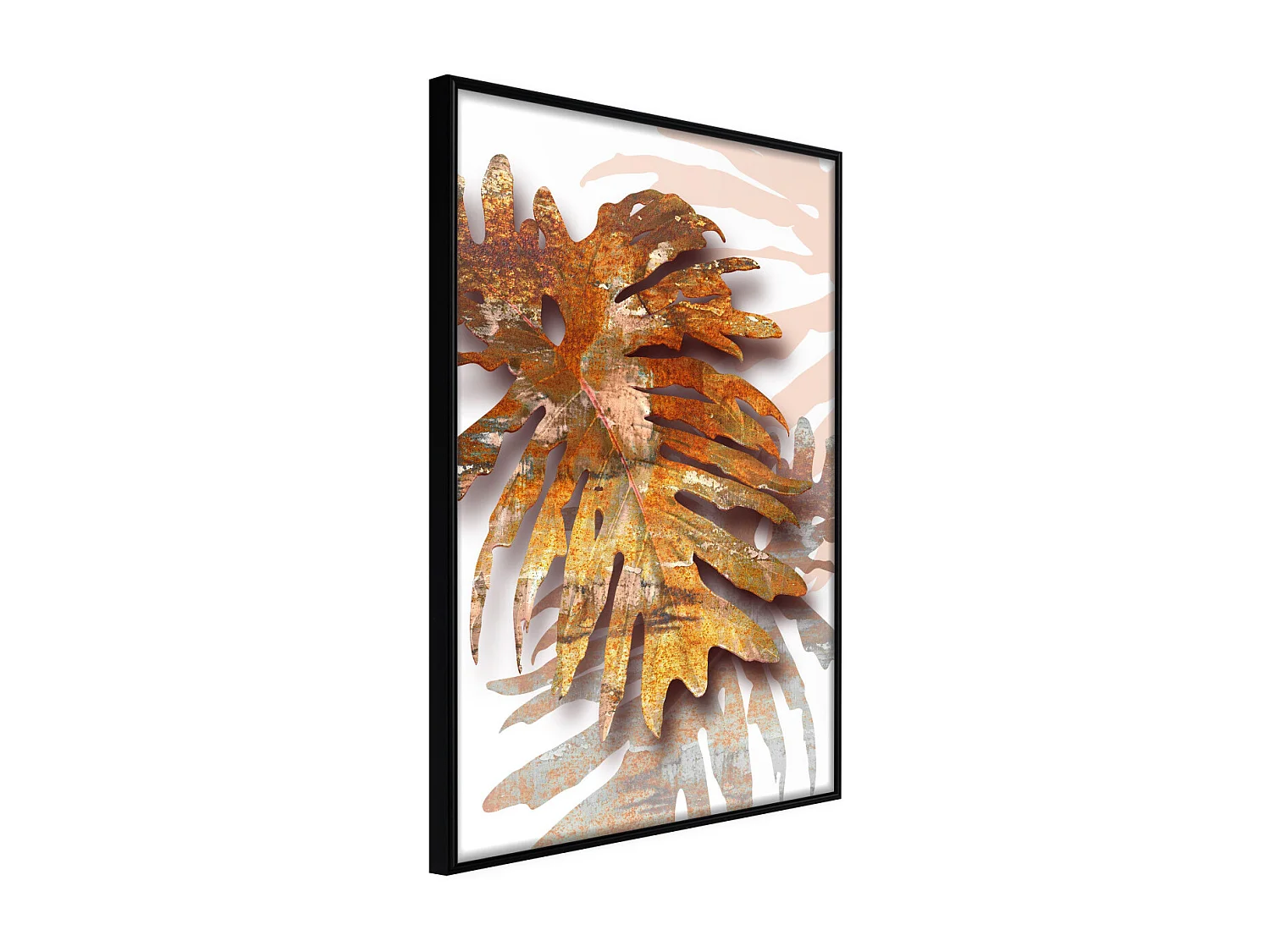 Affiche Murale Encadrée "September Leaves" 30 x 42 cm Noir