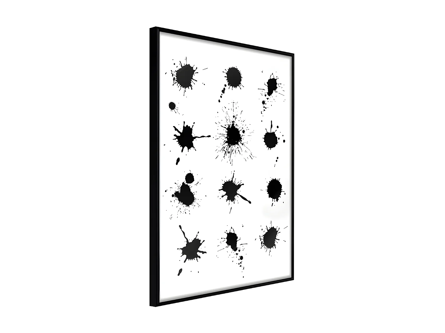 Affiche Murale Encadrée "Paintball" 30 x 42 cm Noir