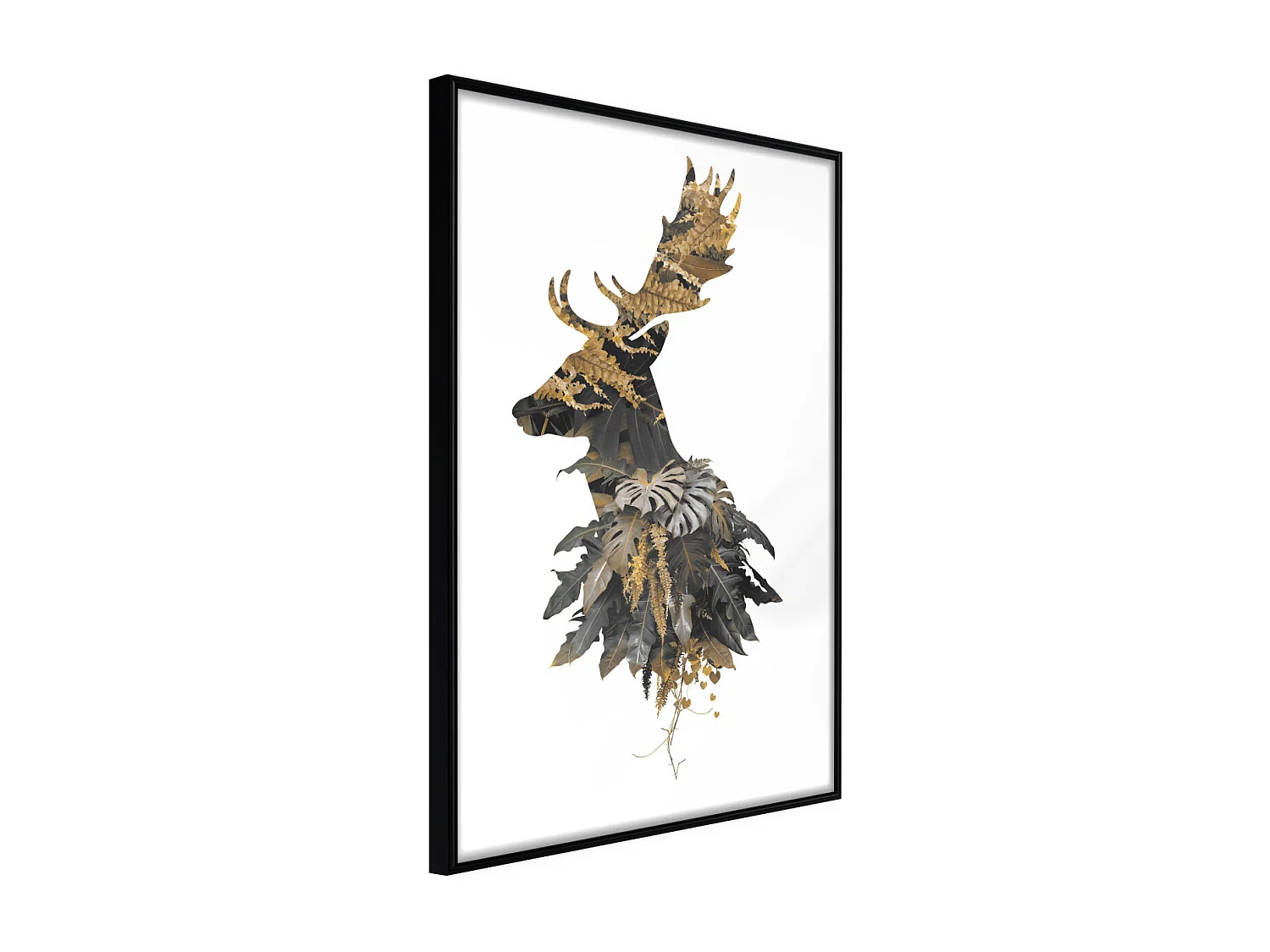 Affiche Murale Encadrée "King of the Forest" 21 x 30 cm Noir