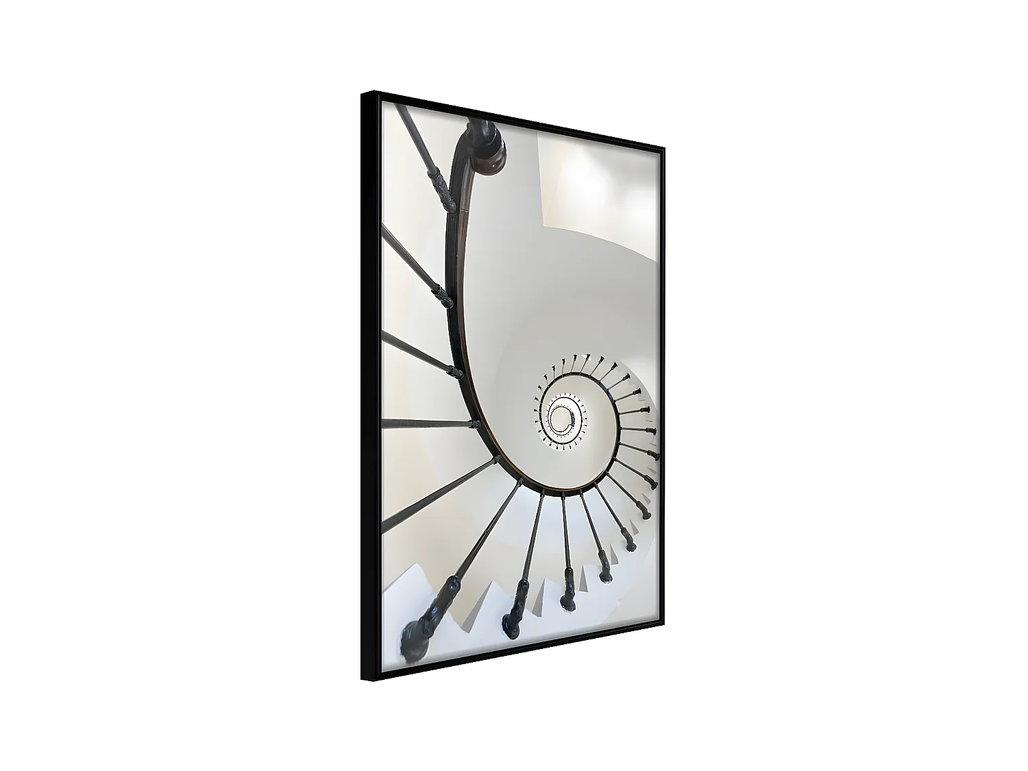 Affiche Murale Encadrée "Twisted Steps" 30 x 42 cm Noir
