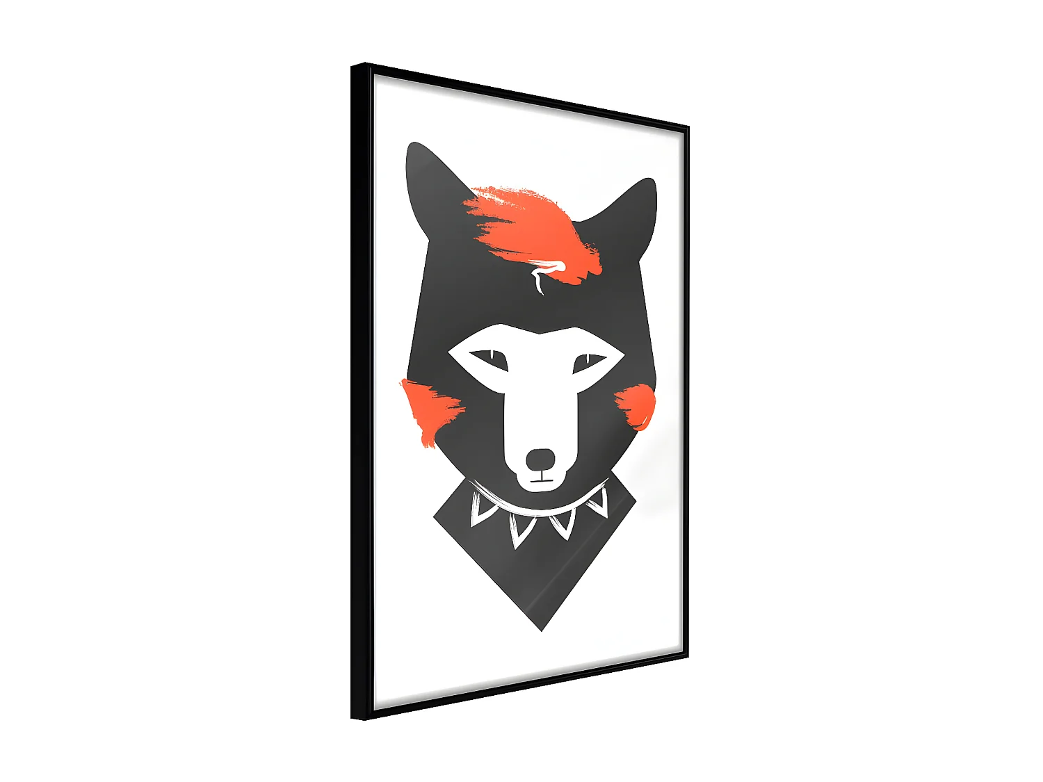 Affiche Murale Encadrée "Cute Redhead" 30 x 42 cm Noir