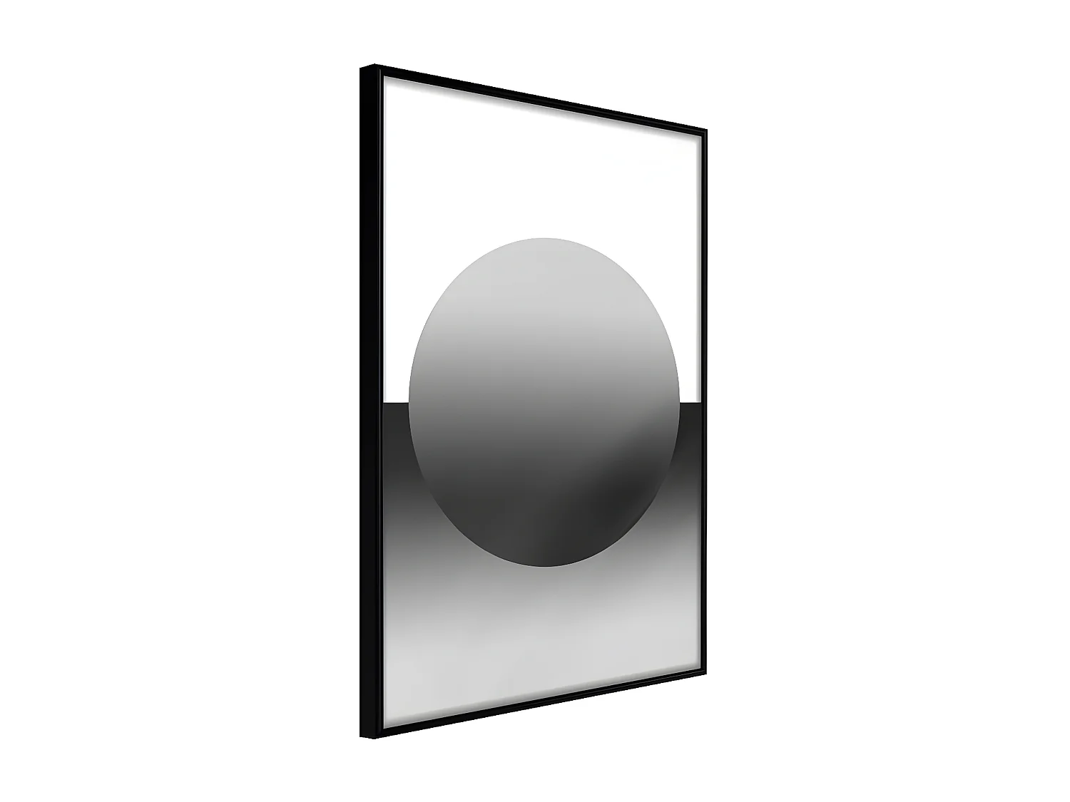 Affiche Murale Encadrée "Levitating Sphere" 30 x 42 cm Noir