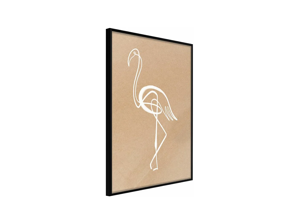 Affiche Murale Encadrée "Lonely Bird" 40 x 60 cm Noir