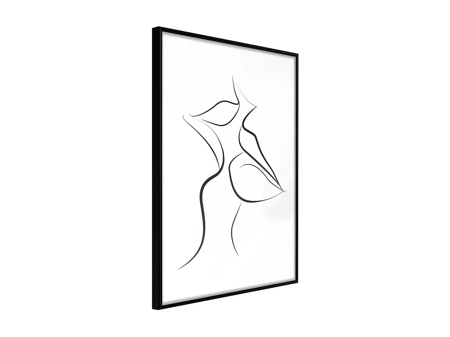 Affiche Murale Encadrée "Passionate Closeness" 21 x 30 cm Noir