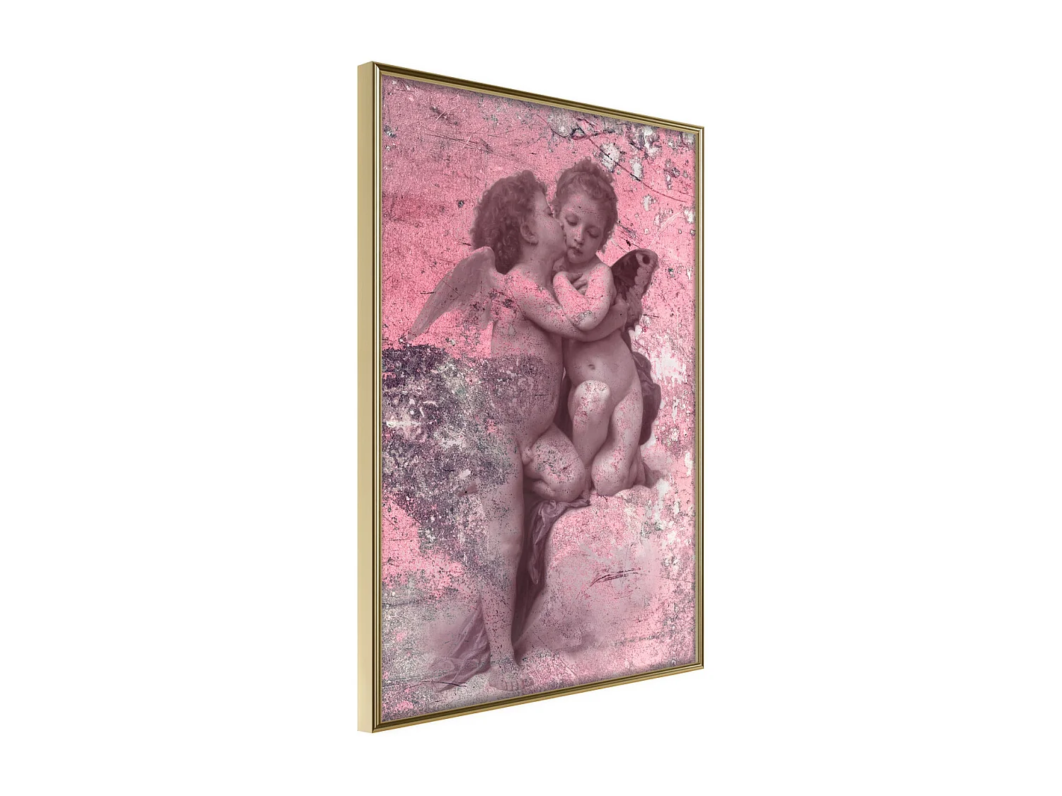 Affiche Murale Encadrée "Innocent Love" 30 x 42 cm Or