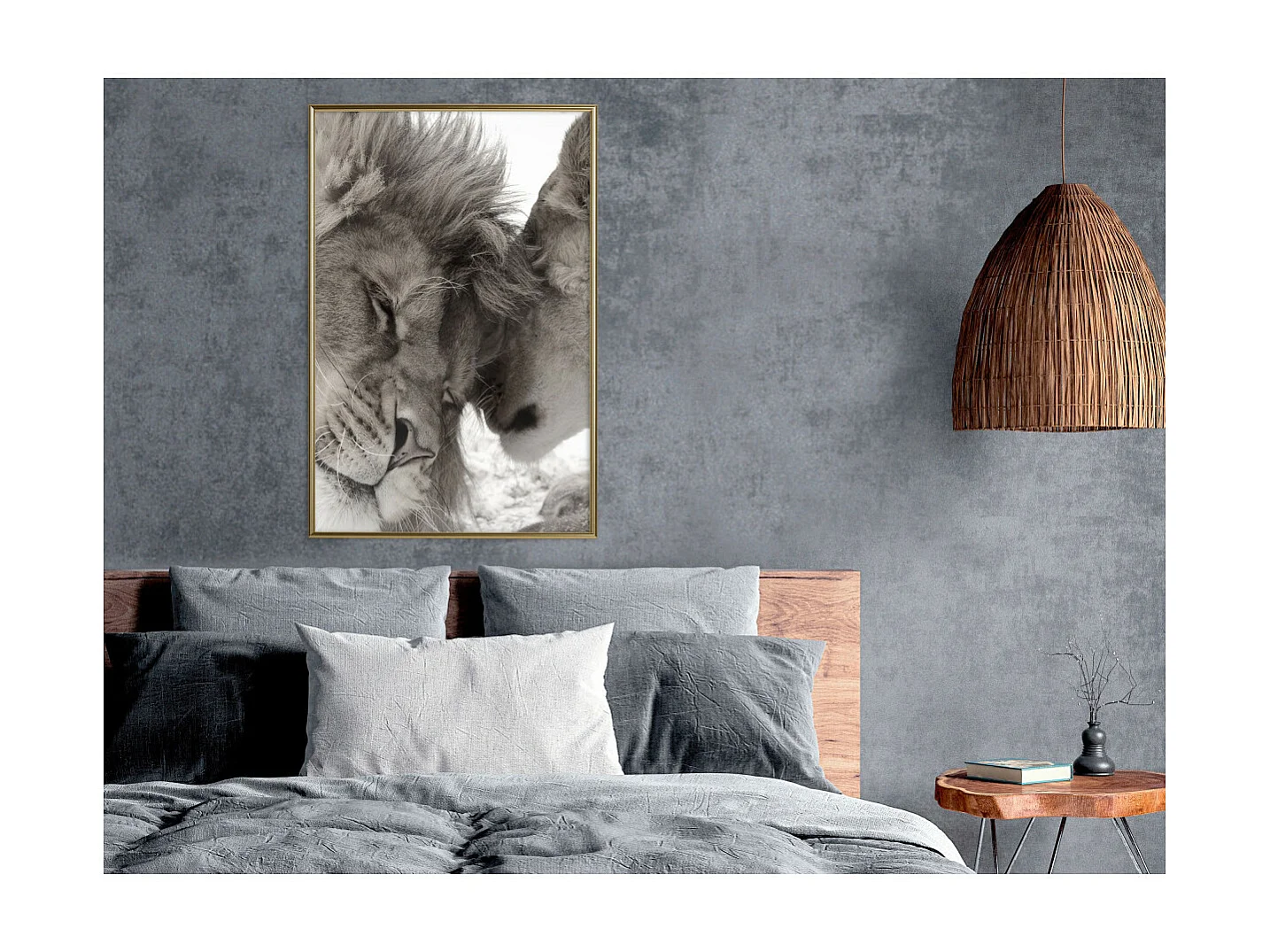 Affiche Murale Encadrée "Predatory Couple" 40 x 60 cm Or