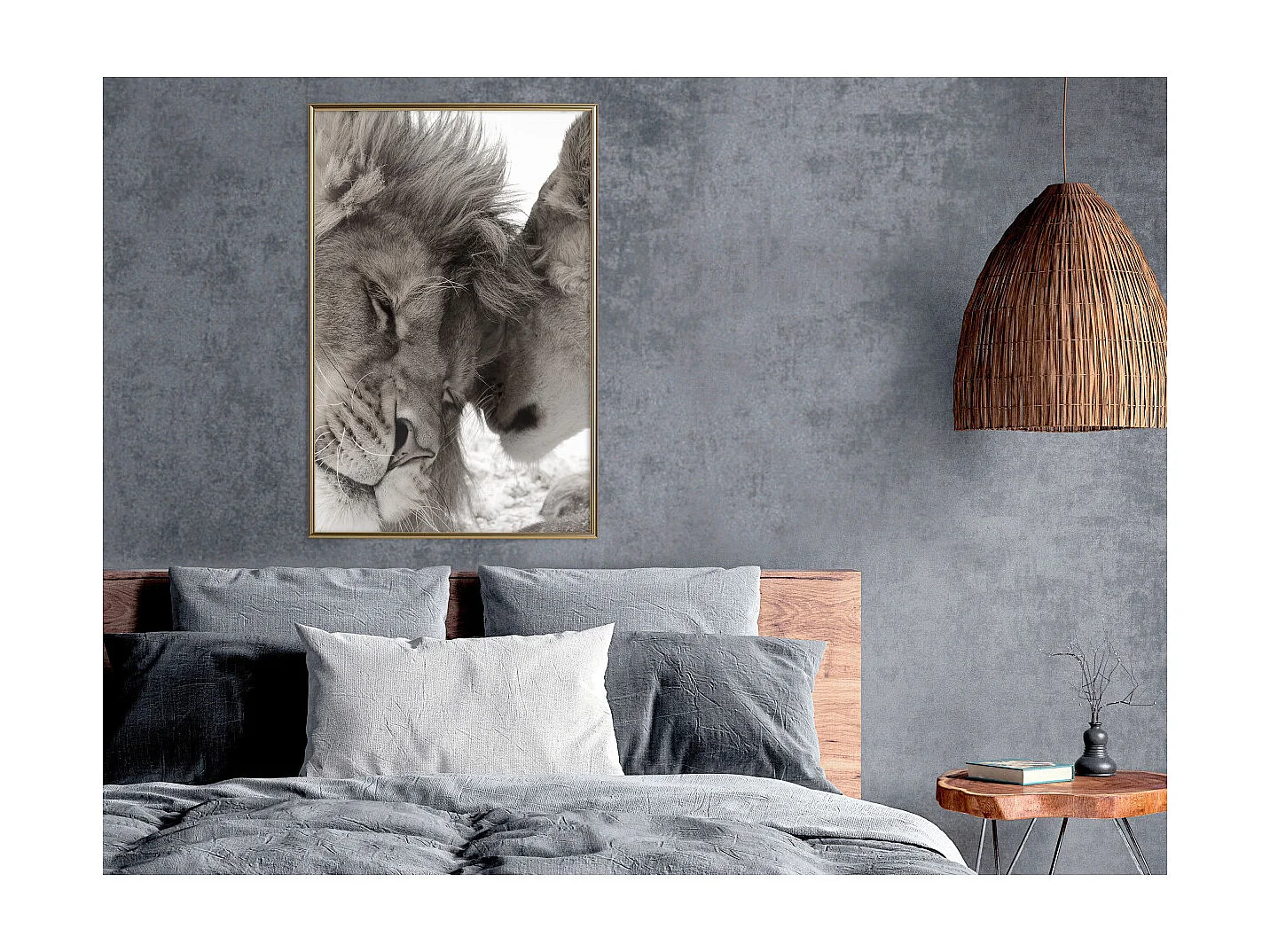 Affiche Murale Encadrée "Predatory Couple" 40 x 60 cm Or