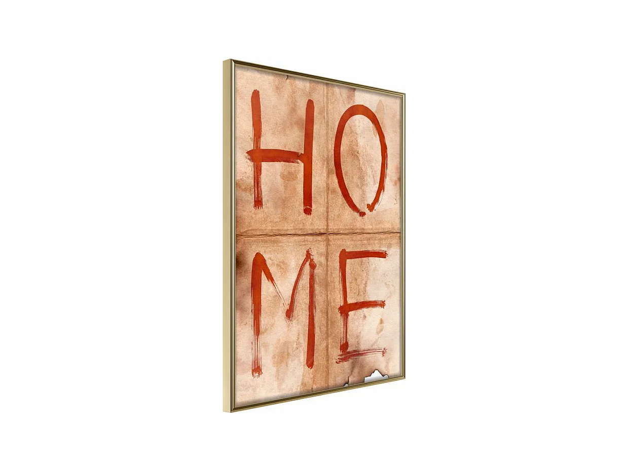 Affiche Murale Encadrée "Everyone Has Their Own Place" 30 x 42 cm Or