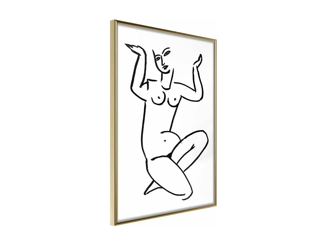 Affiche Murale Encadrée "Exposed Emotions" 40 x 60 cm Or