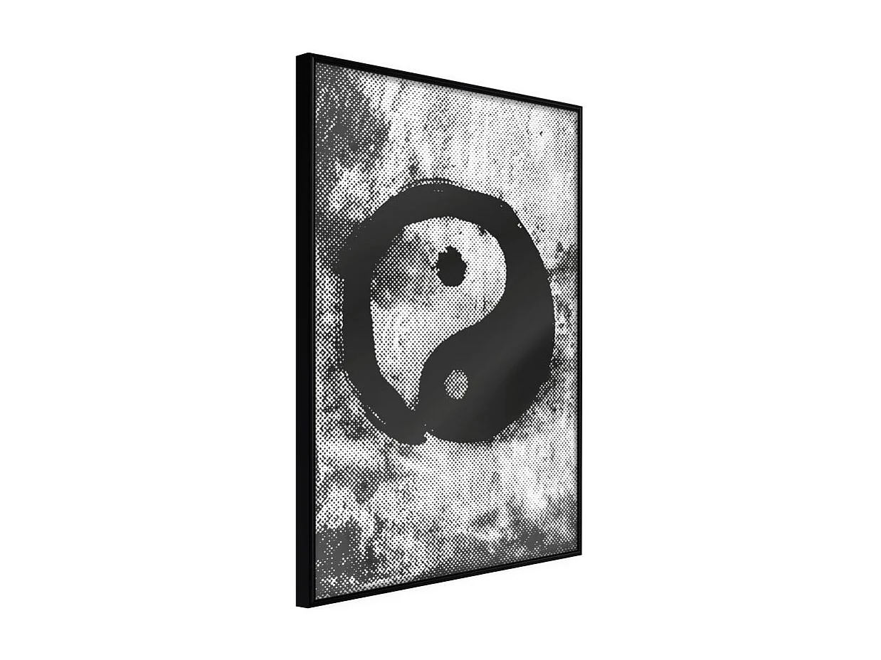 Affiche Murale Encadrée "Complementarity of Opposites" 40 x 60 cm Noir