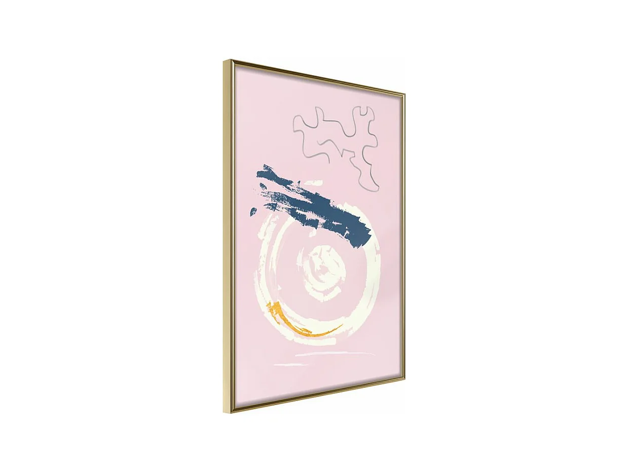 Affiche Murale Encadrée "In the Crosshairs" 21 x 30 cm Or