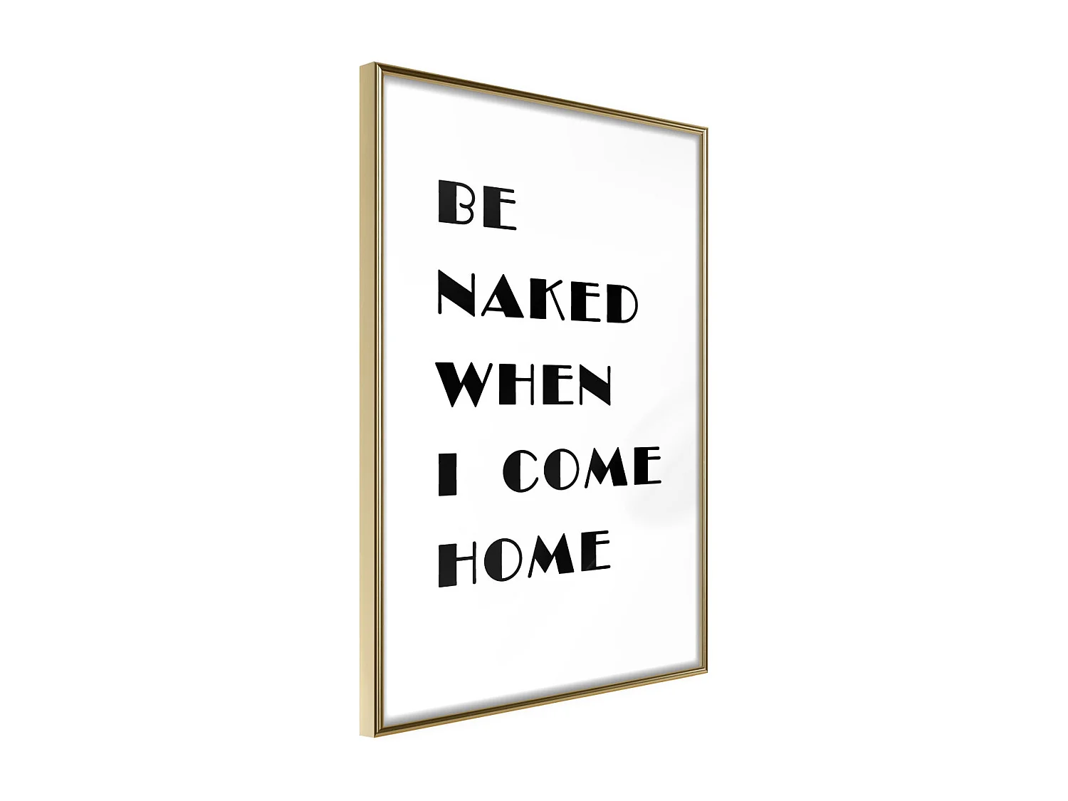 Affiche Murale Encadrée "Special Request" 30 x 42 cm Or