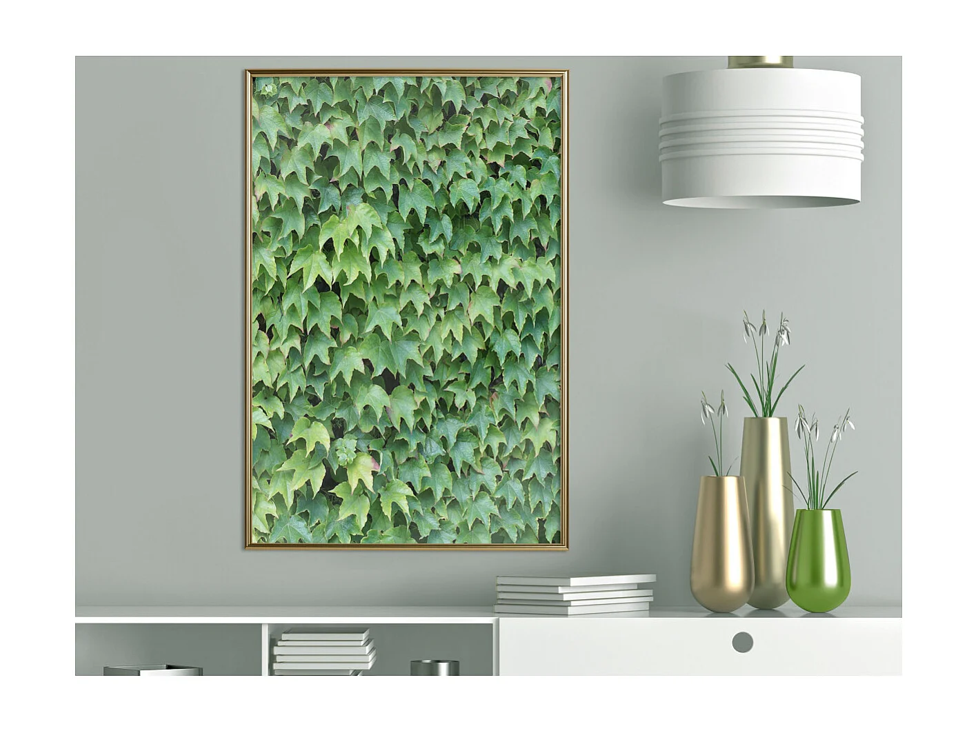 Affiche Murale Encadrée "Hidden" 40 x 60 cm Or