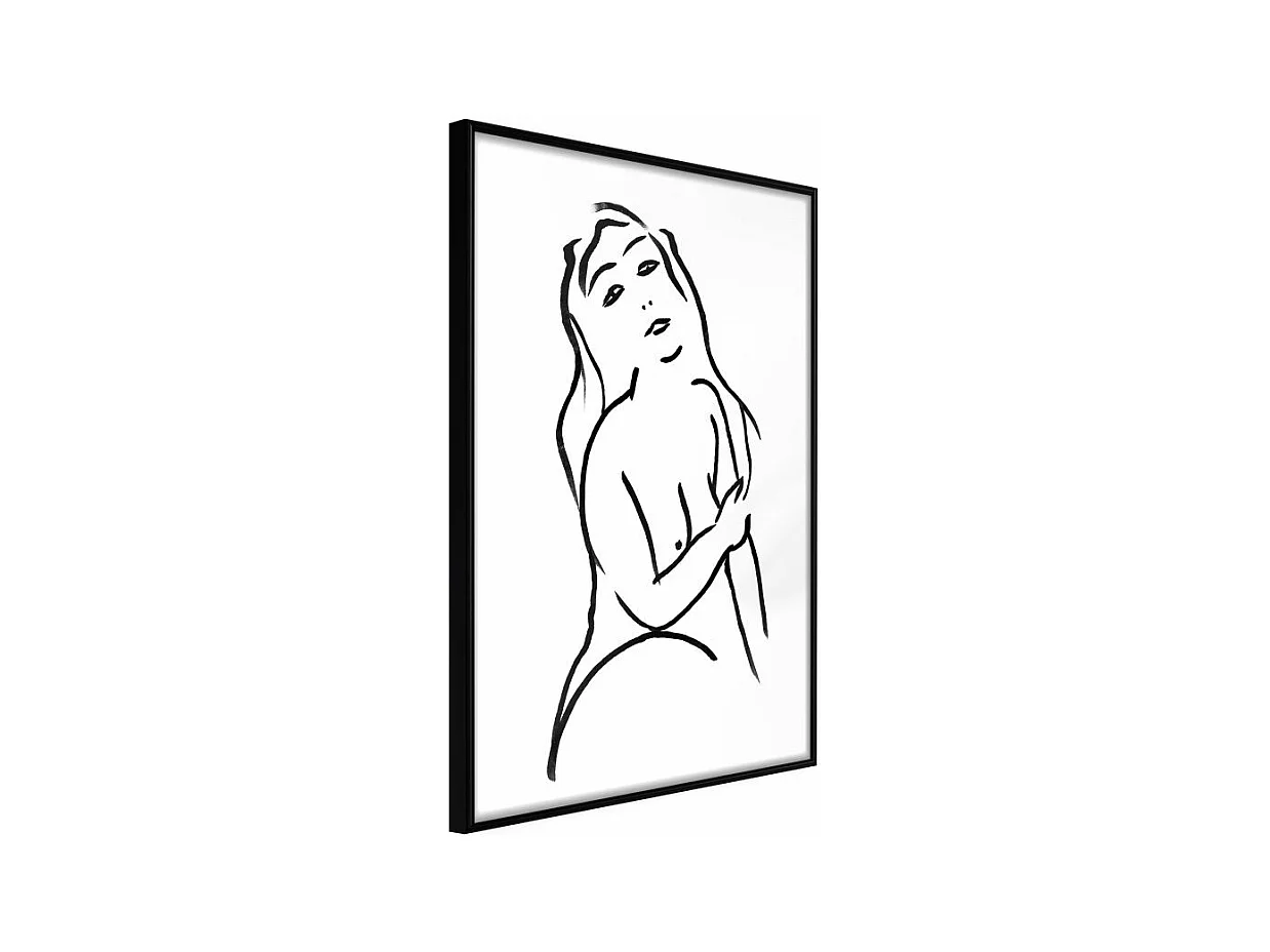 Affiche Murale Encadrée "Shape of a Woman" 40 x 60 cm Noir