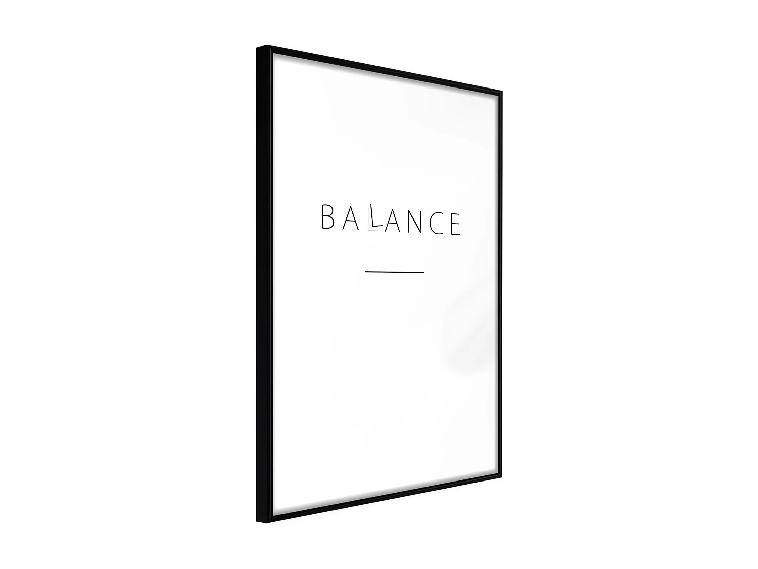 Affiche Murale Encadrée "Seek a Balance" 40 x 60 cm Noir
