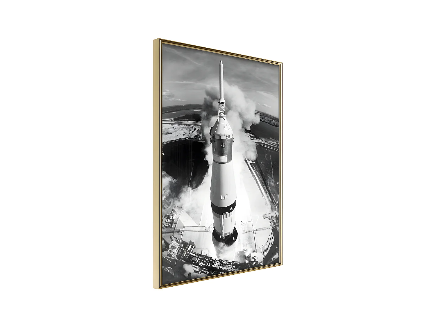 Affiche Murale Encadrée "Beginning of the Mission" 21 x 30 cm Or