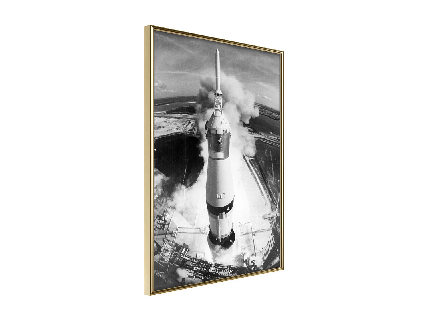 Affiche Murale Encadrée "Beginning of the Mission" 21 x 30 cm Or