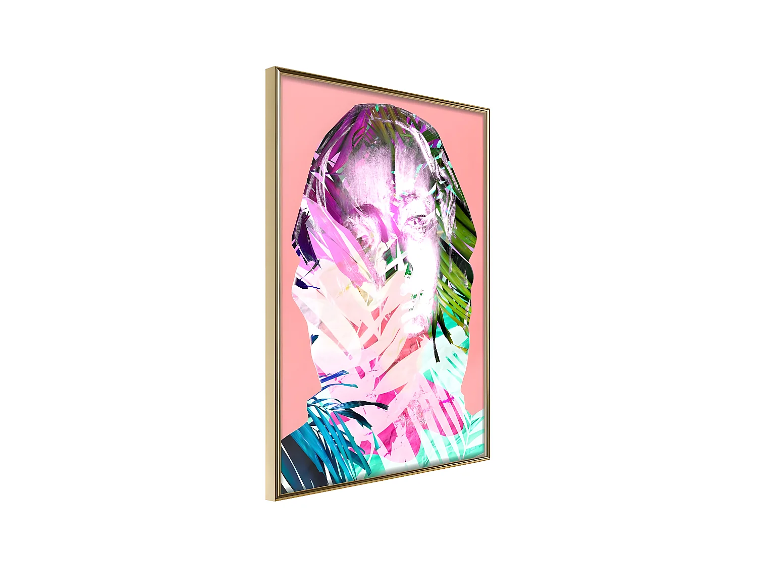 Affiche Murale Encadrée "Hidden Behind the Colours" 30 x 42 cm Or