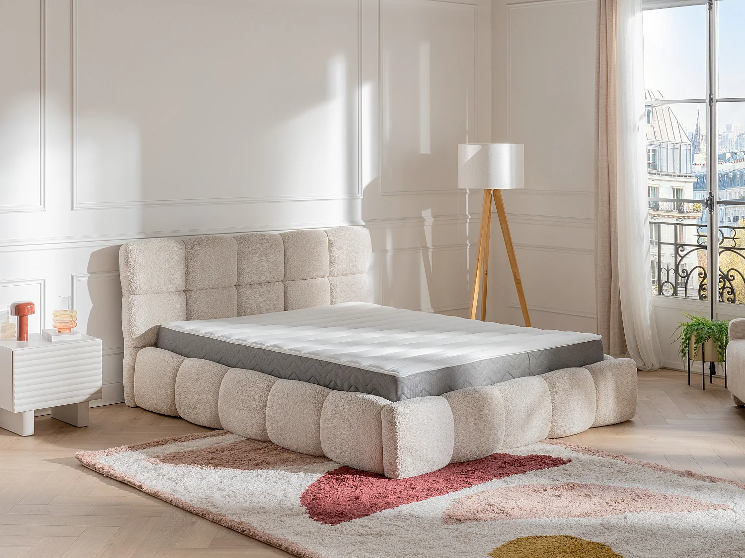 Matelas 160 x 200 cm mousse HD mémoire de forme et tissu 3D respirant ép.18cm - HEAVEN de YSMÉE