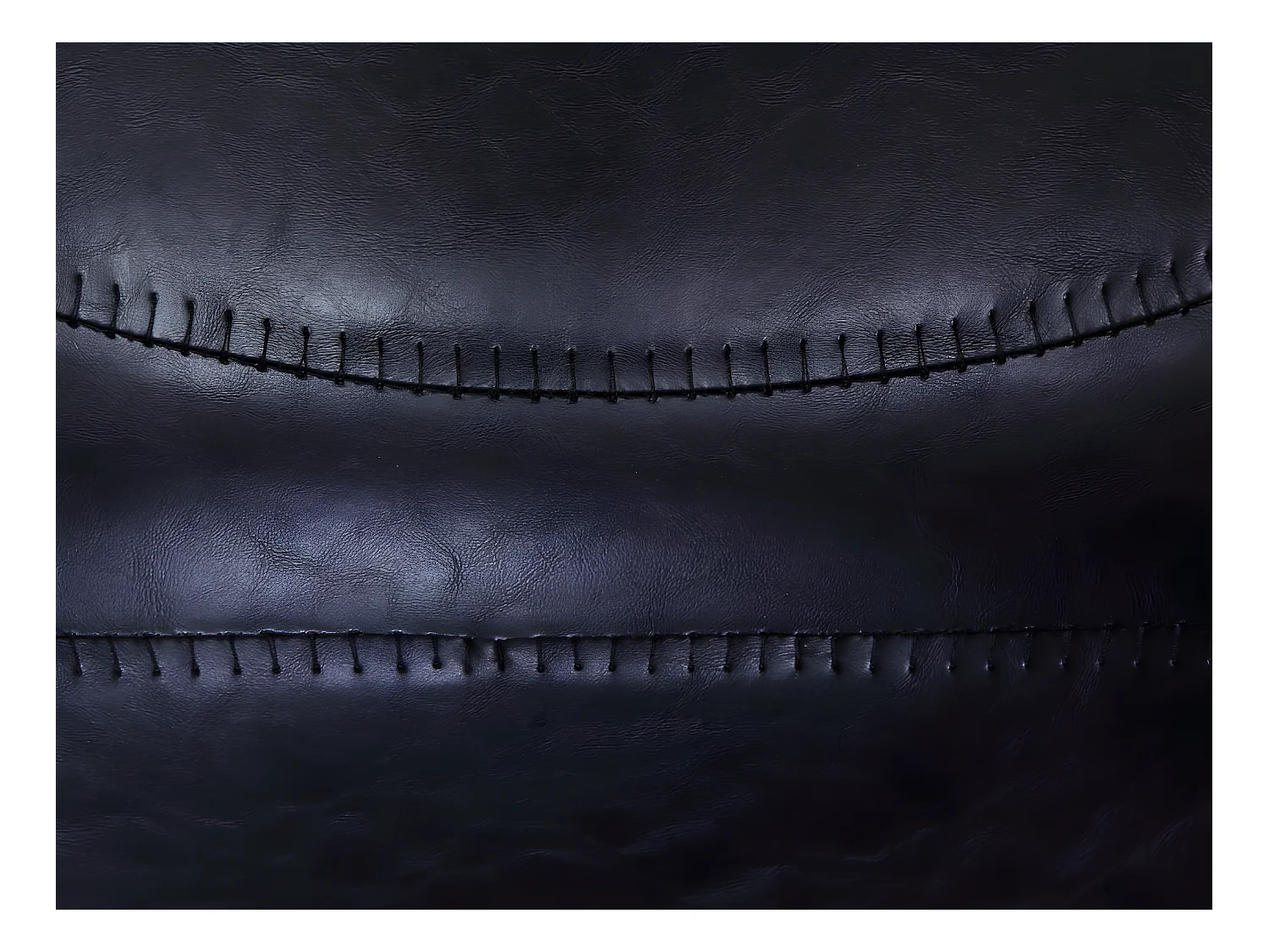 Lote de 2 sillas LUBINE - Piel sintética - negro