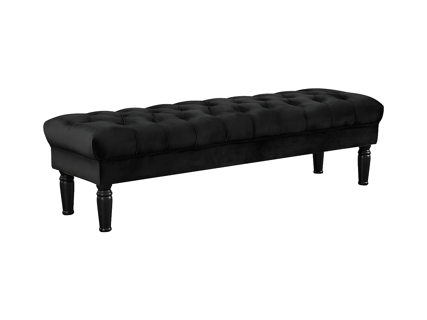 Bänk RINALDO - Svart sammet
