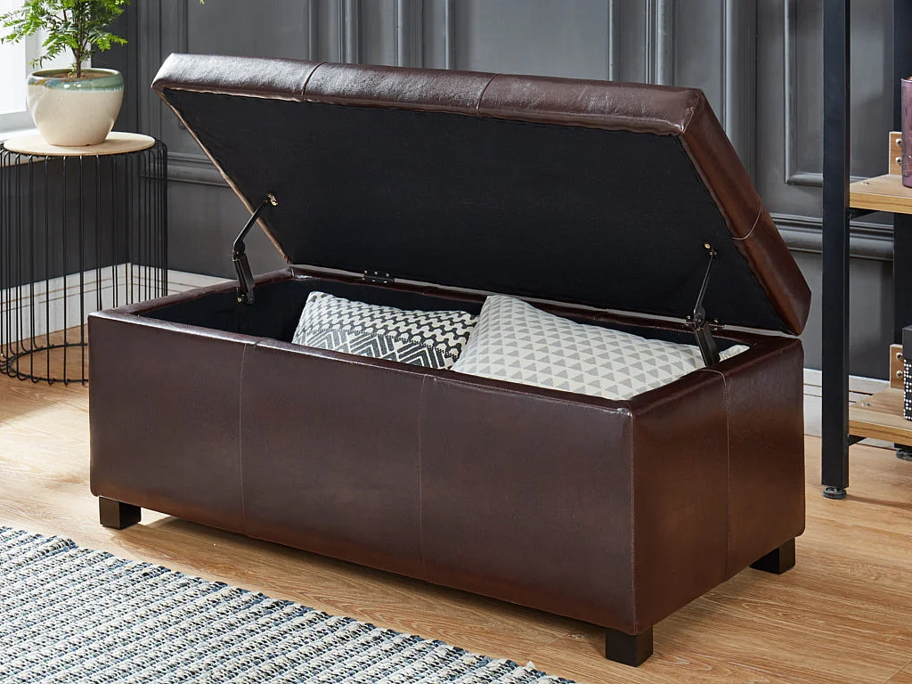 Banc coffre simili FILIPPO - Marron