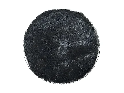 Dywan shaggy GLITTER srebrny – poliester – śr. 120 cm