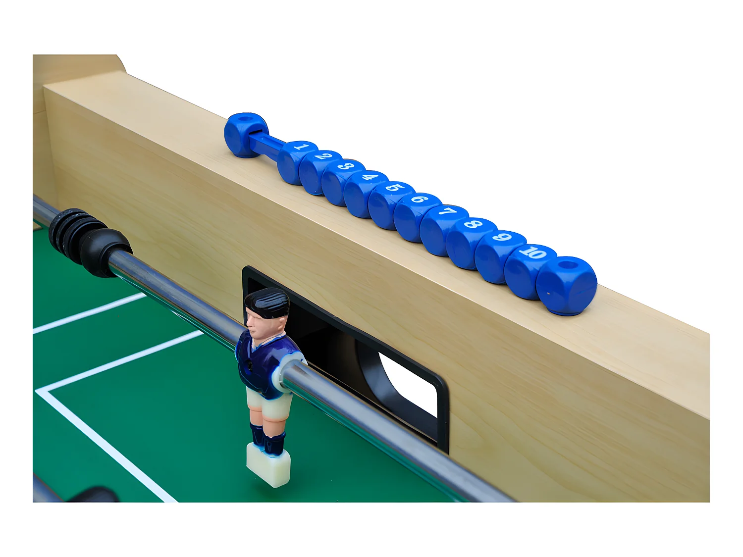 Futbolín plegable STADIUM de MDF - 137 x 74,5 x 86 cm