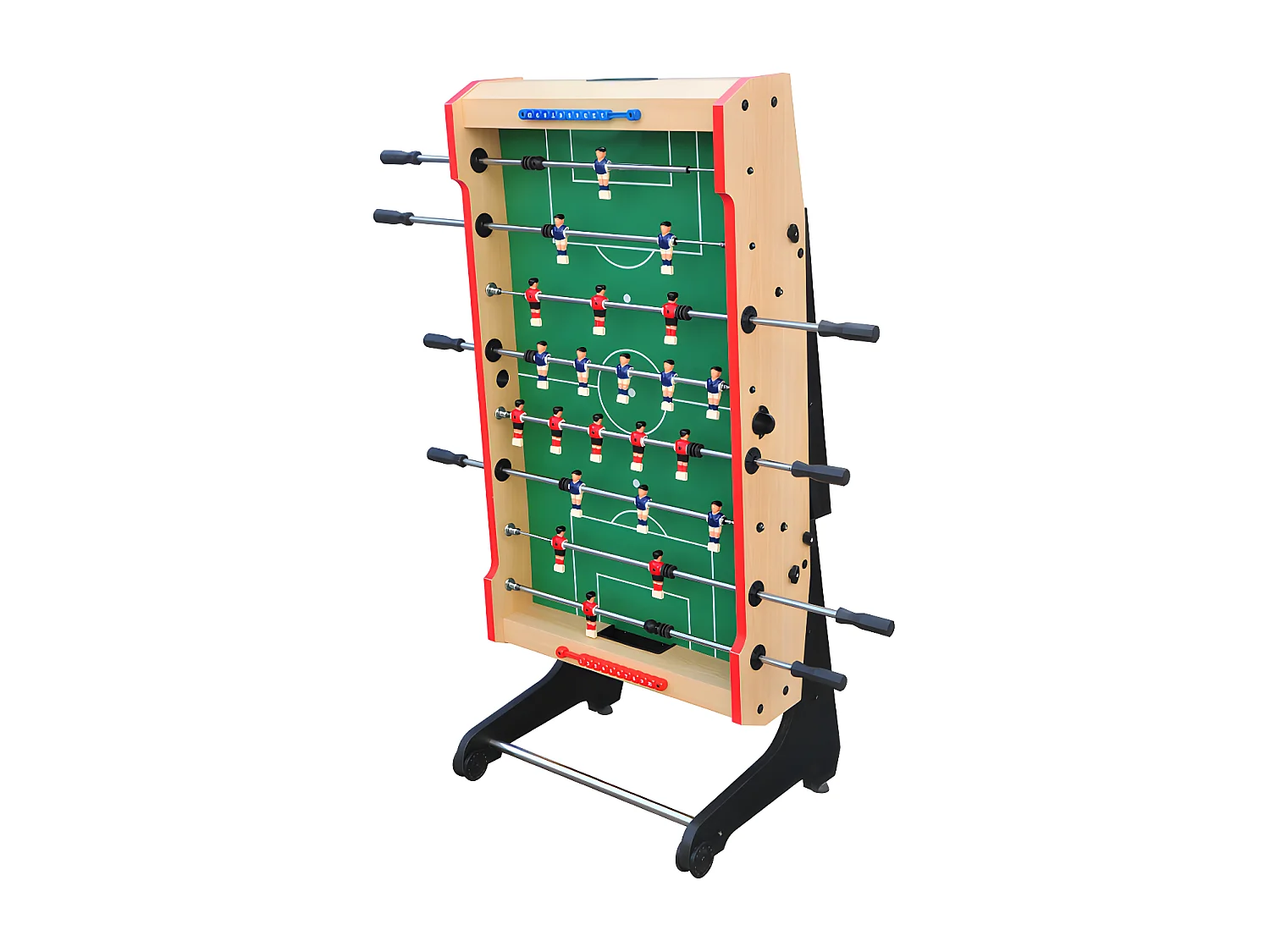Tischfußballtisch klappbar - MDF - 137 x 74,5 x 86 cm - STADION