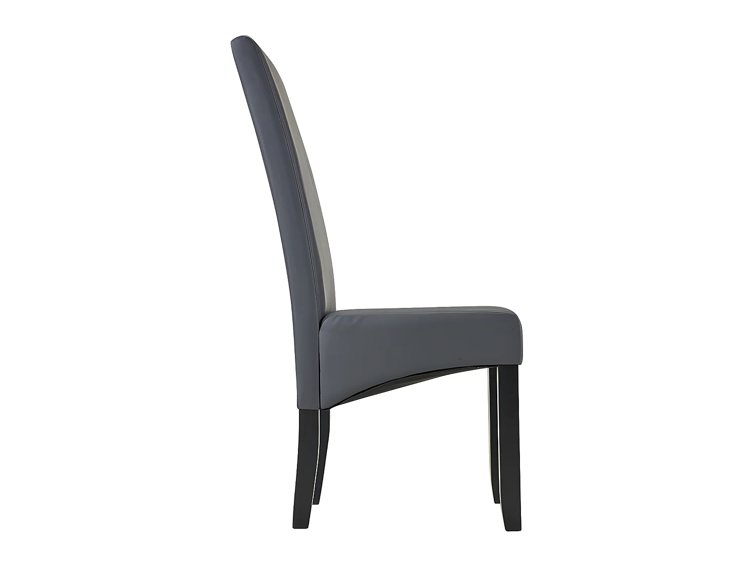 Stuhl 6er-Set - Kunstleder - Grau - ROVIGO