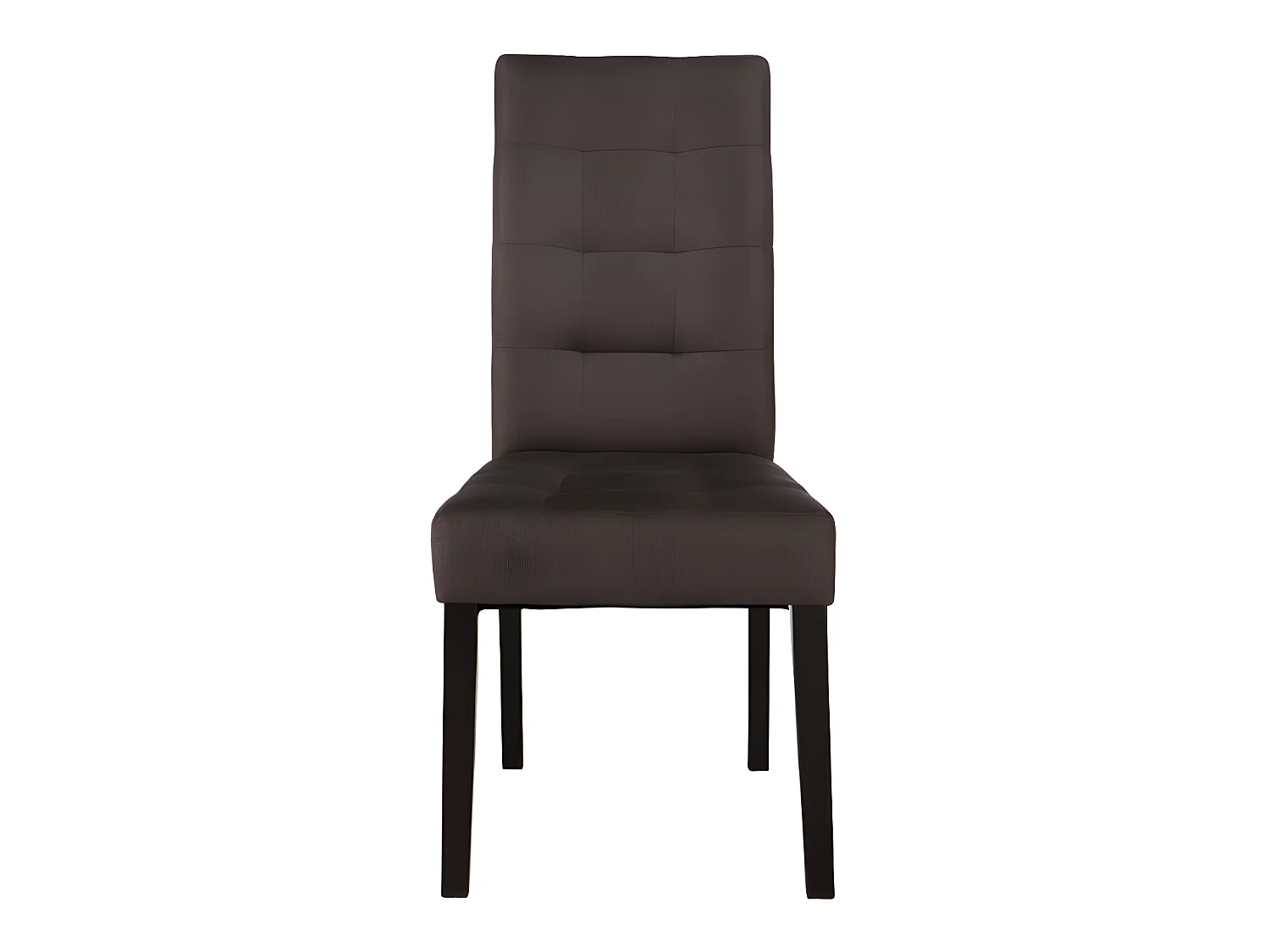 Stuhl 6er-Set - Stoff & Holz - Braun - VILLOSA