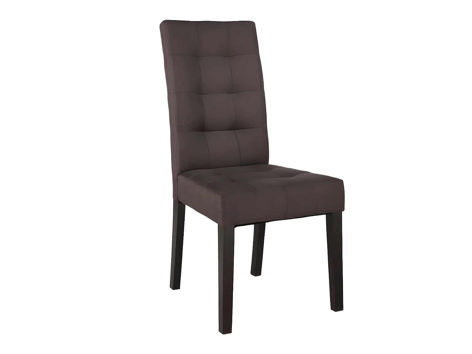 Stuhl 6er-Set - Stoff & Holz - Braun - VILLOSA