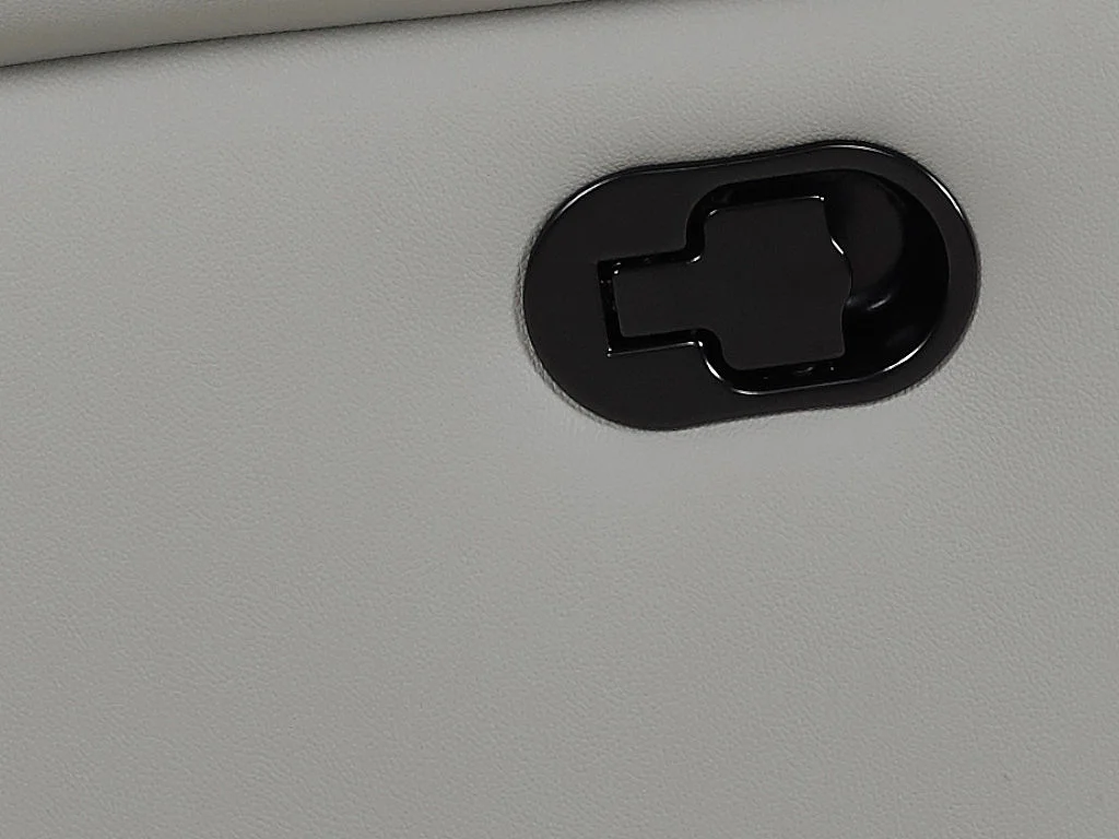 Canapé 3 places relax EVASION en cuir - Gris clair