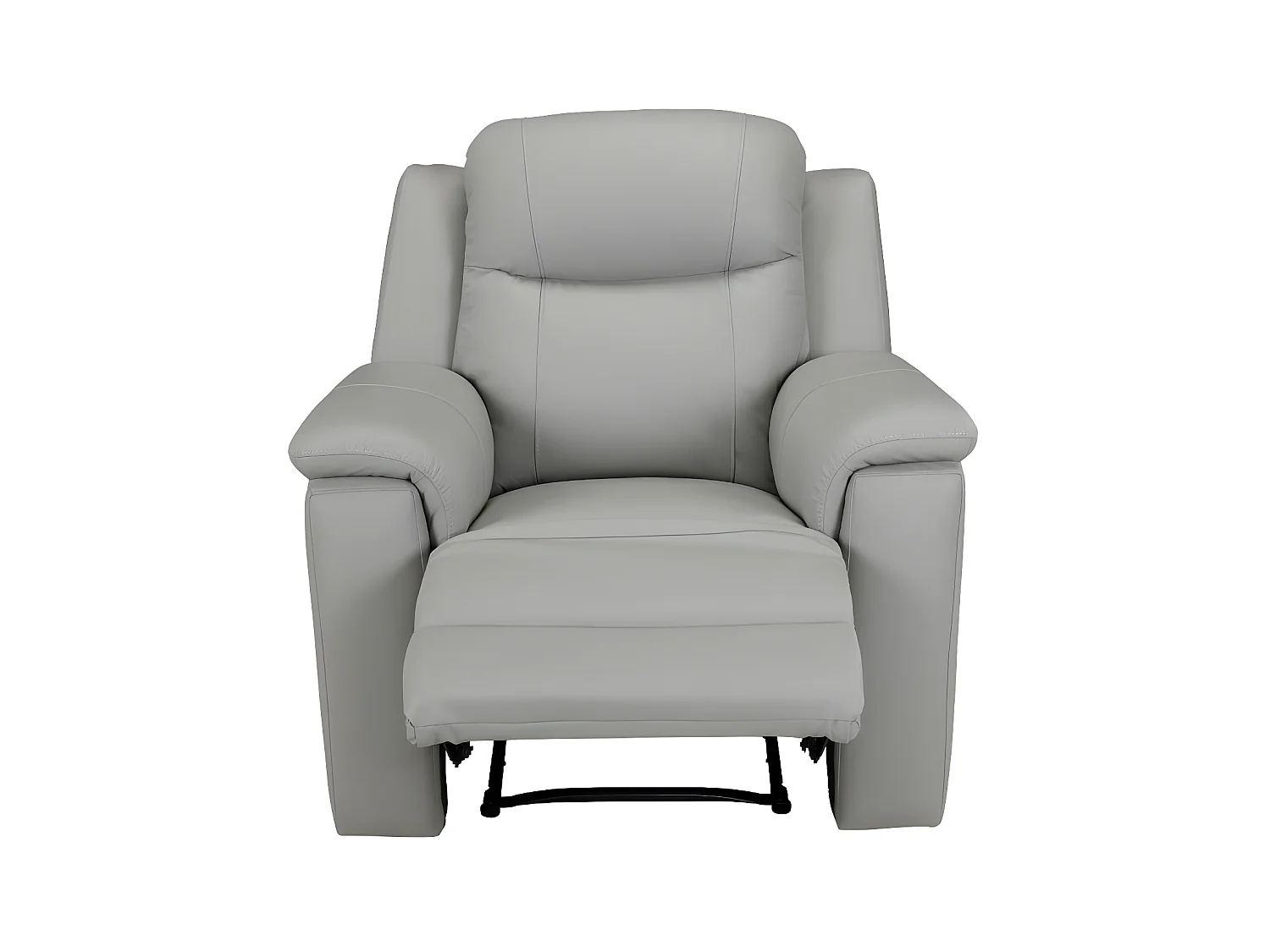 Poltrona relax in cuoio Grigio - EVASION