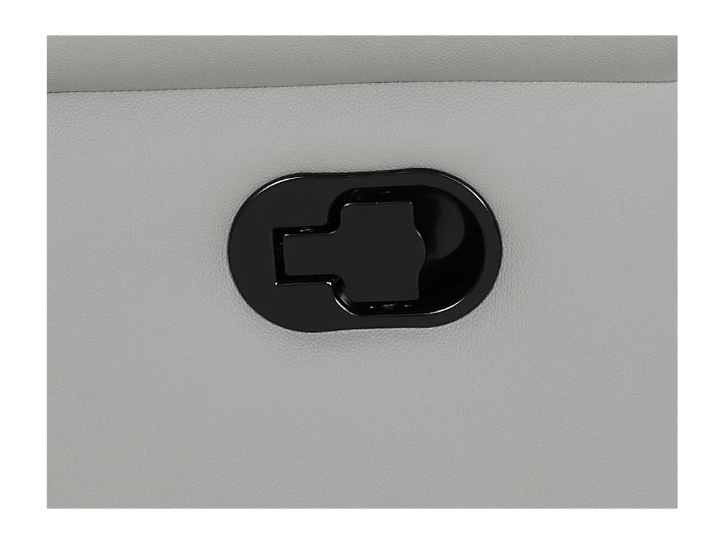 Poltrona relax in cuoio Grigio - EVASION