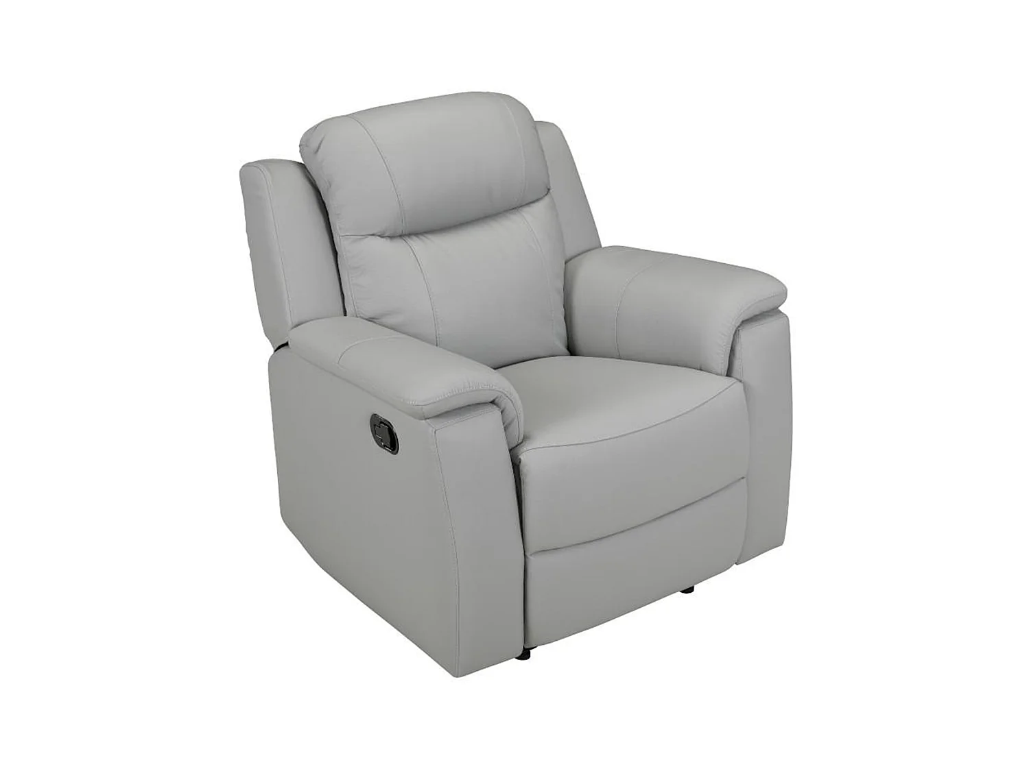 Avslappningsfåtøljen EVASION i skinn - Lysegrå