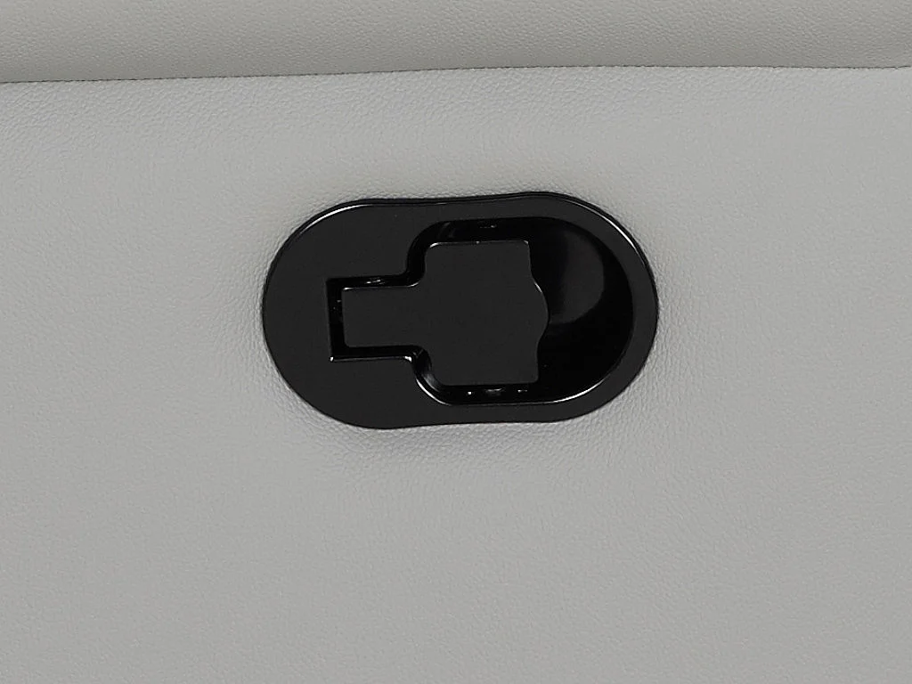 Relaxfauteuil EVASION van leer - Licht grijs