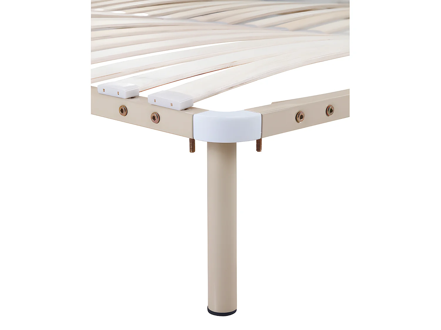 Lattenrost - mit Füßen - 160 x 200cm - 2x 19 Latten - Beige - KALISTA von YSMEE