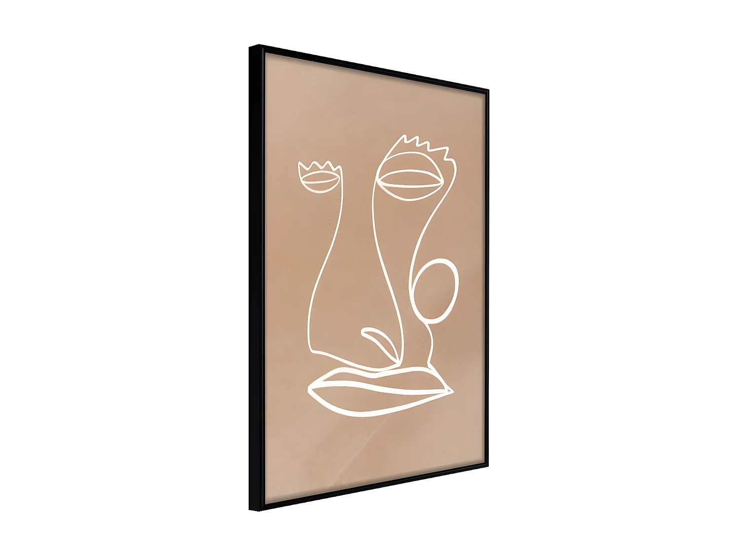 Affiche Murale Encadrée "Face" 40 x 60 cm Noir